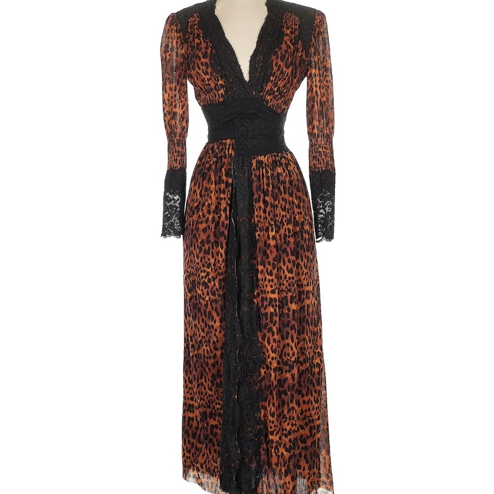 Hah (hot as hell) leopard lace kimono size small